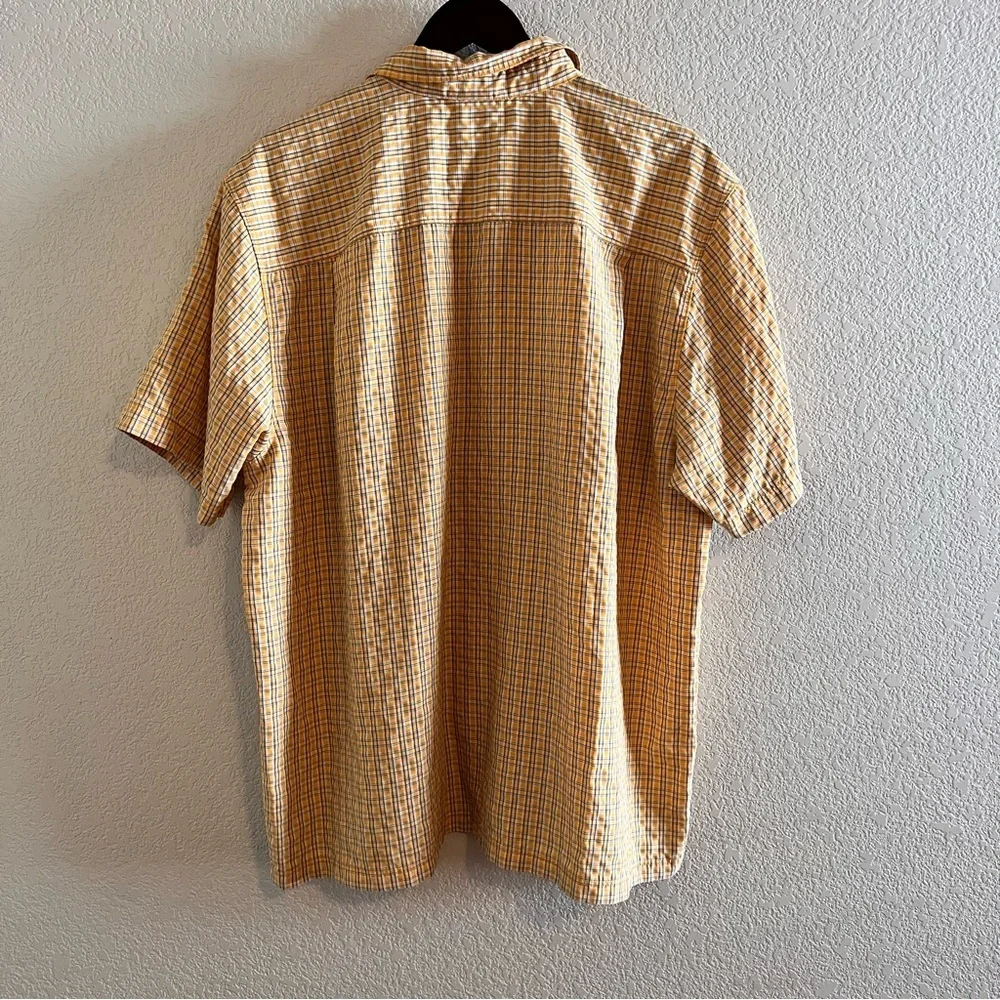The North Face Short Sleeve Plaid Button Down Shirt Size XL